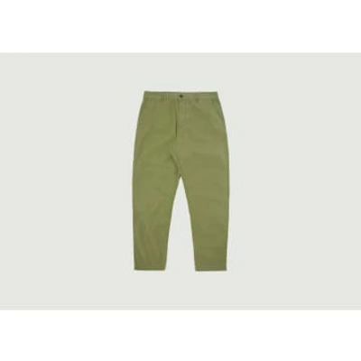 Universal Works Comfort Fit Military Chino Trousers In Green