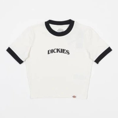 Dickies Women's Herndon Ringer T-shirt In Cream In Neutrals