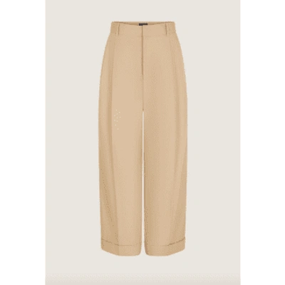 Soeur Watson Beige Relaxed Trousers In Neturals