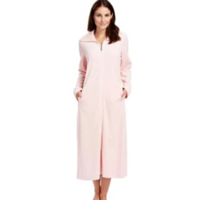 Féraud Velour Zip Robe In Pink | ModeSens