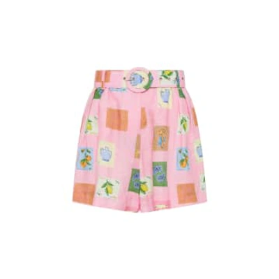 Palm Noosa Rummy Shorts Pink Emblem