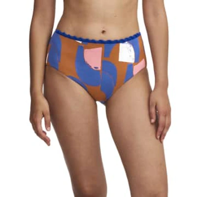 Chantelle Tribe Full Bikini Brief In Ethnic Painting In Neutral