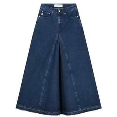 Mud Jeans Maksi Skirt Stone Indigo In Blue