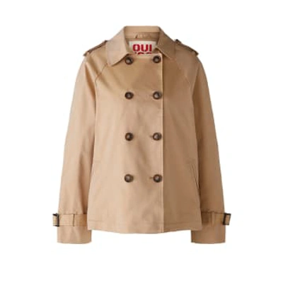 Oui Fashion Outdoor Jacket In Camel