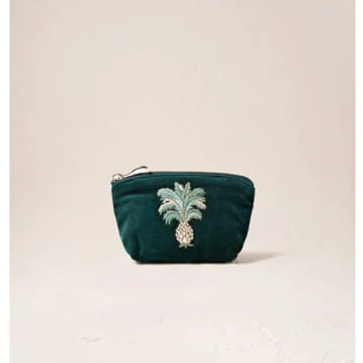 Elizabeth Scarlett Pineapples Coin Purse In Green