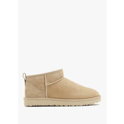 Ugg Womens Classic Ultra Mini Boot In Sand