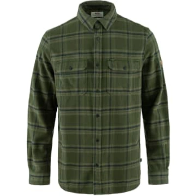 Fjall Raven Ovik Heavy Flannel Shirt In Green