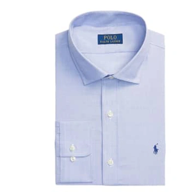 Ralph Lauren Menswear Custom Fit Poplin Shirt In Blue