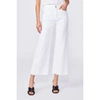 PAIGE PAIGE ANESSA WIDE LEG RAW HEM JEAN SIZE: 31, COL: CRISP WHITE