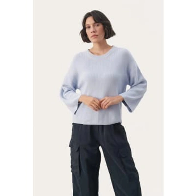 Part Two Elysia Knitted Pullover In Blue