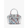 VIVIENNE WESTWOOD WOMENS BETTY MINI LEATHER TOTE BAG IN MADRAS CHECK