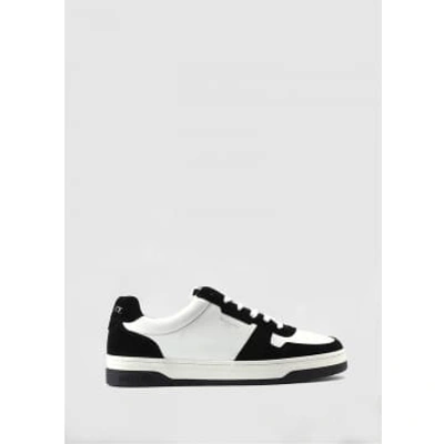 Mallet Mens Bentham Court Trainers In White Black