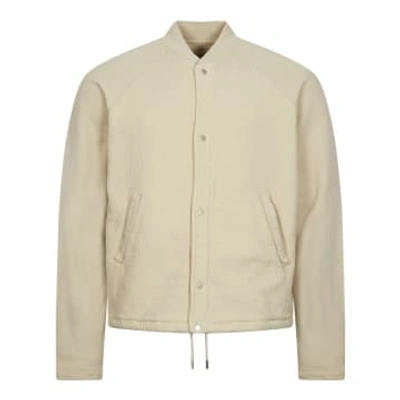 Folk Signal Bomber Jacket In Cream