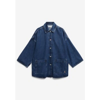 Armedangels Draapy Mountain Blast Denim Jacket In Blue