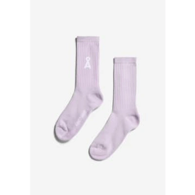 Armedangels Saamus Organic Cotton Socks | Lavender Light In Pink
