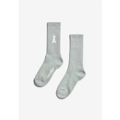 Armedangels Saamus Organic Cotton Socks | Morning Dew In Grey
