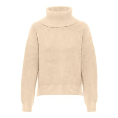 Saint Tropez Cloudy Rollneck Pullover In Creme In Neutral