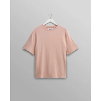 Wax London Dean Textured T-shirt In Pink