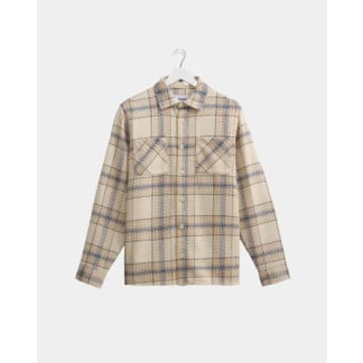 Wax London Summer Whiting Overshirt In Blue