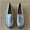 ANORAK FINDLAY SILVER LOAFERS SHOES WHITE SOLE