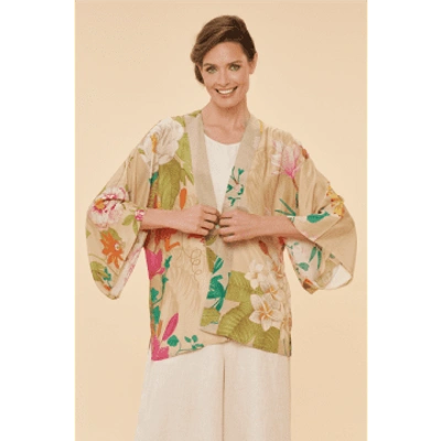 Powder Pkj44 Tropical Flora & Fauna Kimono Jacket In Multi