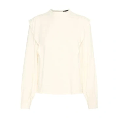 Soaked In Luxury Catina Blouse Ls In Whisper White