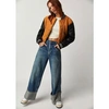 Free People Final Countdown Cuffed Low-rise Jeans