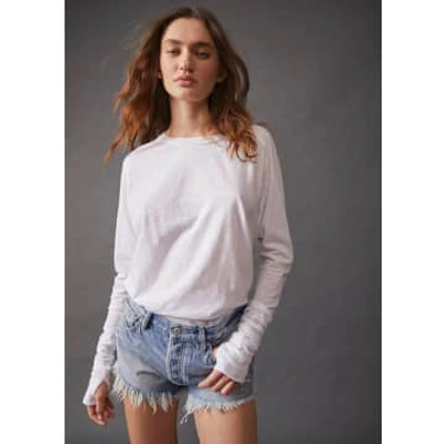 Free People Arden Tee In White