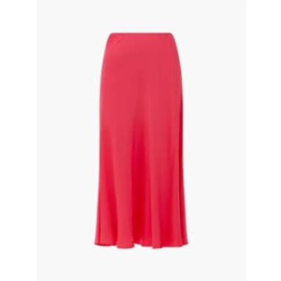 French Connection Ennis Satin Midaxi Slip Skirt-azalea-73wad In Pink