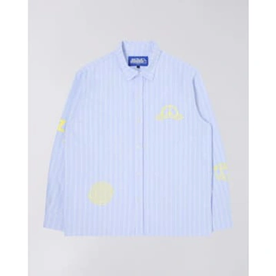 Edwin Sebastian Shirt Ls In Blue