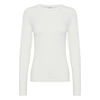 B.YOUNG 20807594 PAMILA LONG SLEEVE T- SHIRT JERSEY IN OFF WHITE