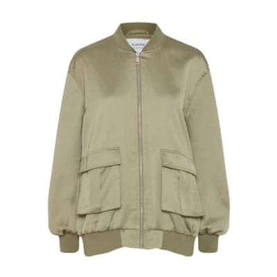 B.young Byesto Bomber Jacket Aloe In Green
