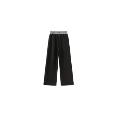 Cubic - Wide Leg Tailored Trs In Black