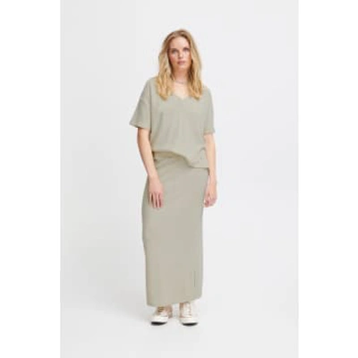 Ichi Yose Skirt-doeskin Melange-20120510 In Gray