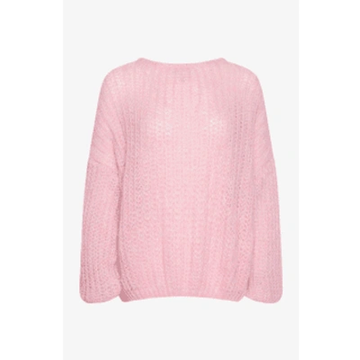 Noella Joseph Rose Mix Sweater In Pink