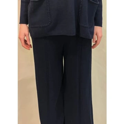 Boho Beach Fest Notshy Zofia Cashmere Trousers- Marine Blue