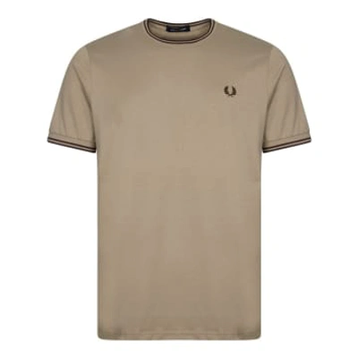 Fred Perry Twin Tipped T-shirt In Grey