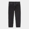 Carhartt Pantalon Newel Black Stone Washed In Black