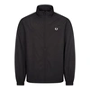 Fred Perry Relaxed-fit Jacket With High Collar And Full Zip Closure In Black