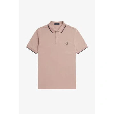 Fred Perry M3600 Twin Tipped Polo In Pink
