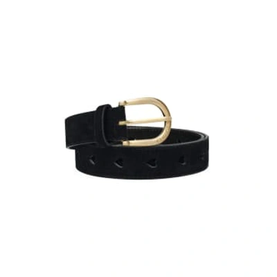 Fabienne Chapot Cut It Out Heart Belt Black