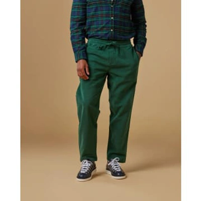 Portuguese Flannel Pantalon Moleskin Green