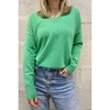 KINROSS PIPED EASY VEE SWEATER