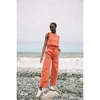 Beaumont Organic Nerida Organic Cotton Trousers In Rust