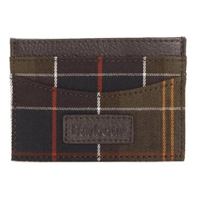 Barbour Card Holder Classic Tartan In Brown