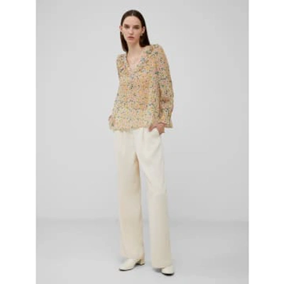 French Connection Aleezia Hallie Crinkle Shirt-72wbb In Multi