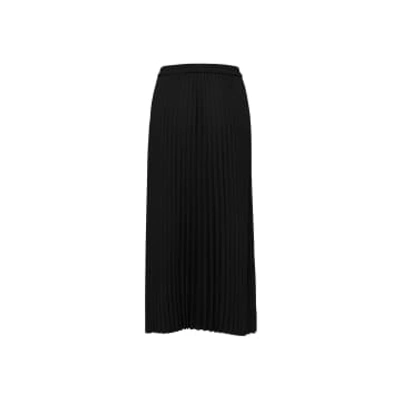 Selected Femme Alexis Midi Skirt In Black