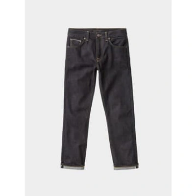 Nudie Jeans Jeans Gritty Jackson Dry Maze Selvage In Black