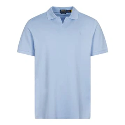 Polo Ralph Lauren Open Collar Polo Shirt In Blue