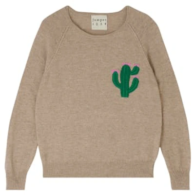 Jumper 1234 Little Cactus Cashmere Sweater In Brown